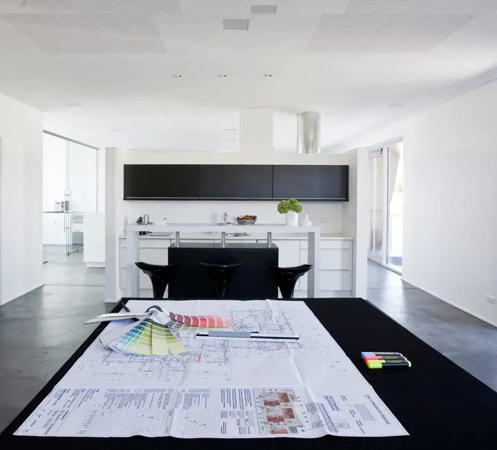 Blick in das Ideenstudio in der Werkstatt
